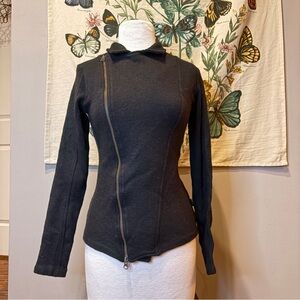 Kuhl Black Wool Zip-Up Sweater